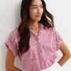 Discount Sportscraft Laurel Short Sleeve Liberty Shirt in Pink Multi PinkMulti