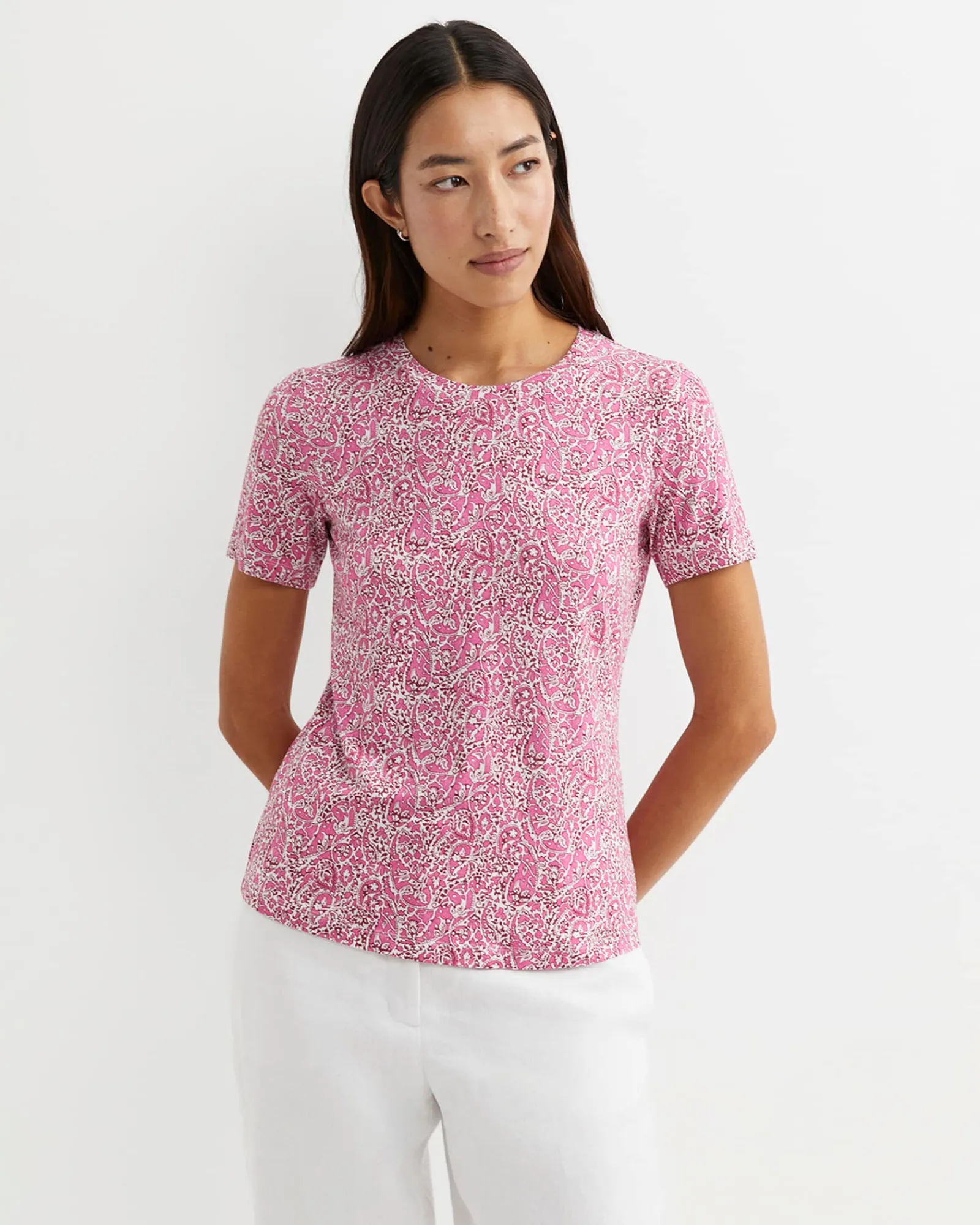 Online Sportscraft Laurel Short Sleeve Liberty Tee in Pink Multi PinkMulti