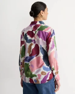 Discount Sportscraft Leah Cotton Silk Shirt in Multi