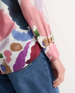 Discount Sportscraft Leah Cotton Silk Shirt in Multi