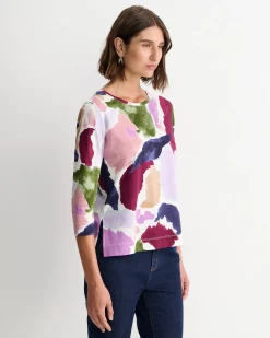 Clearance Sportscraft Leah Mercerised Tee in Multi