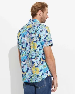 Discount Sportscraft Lee Liberty Regular Shirt in Navy Multi NavyMulti