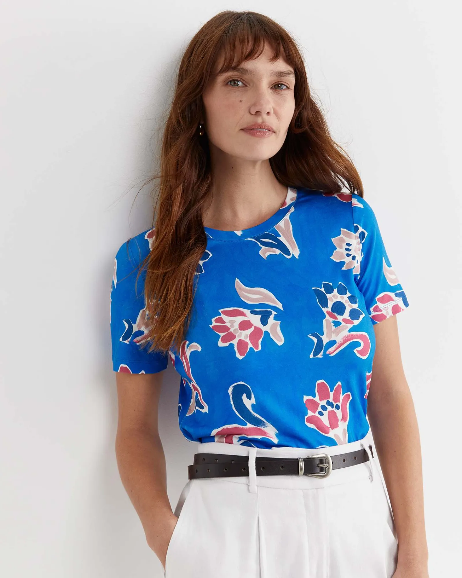 Hot Sportscraft Leighton Liberty Tee in Blue Multi BlueMulti
