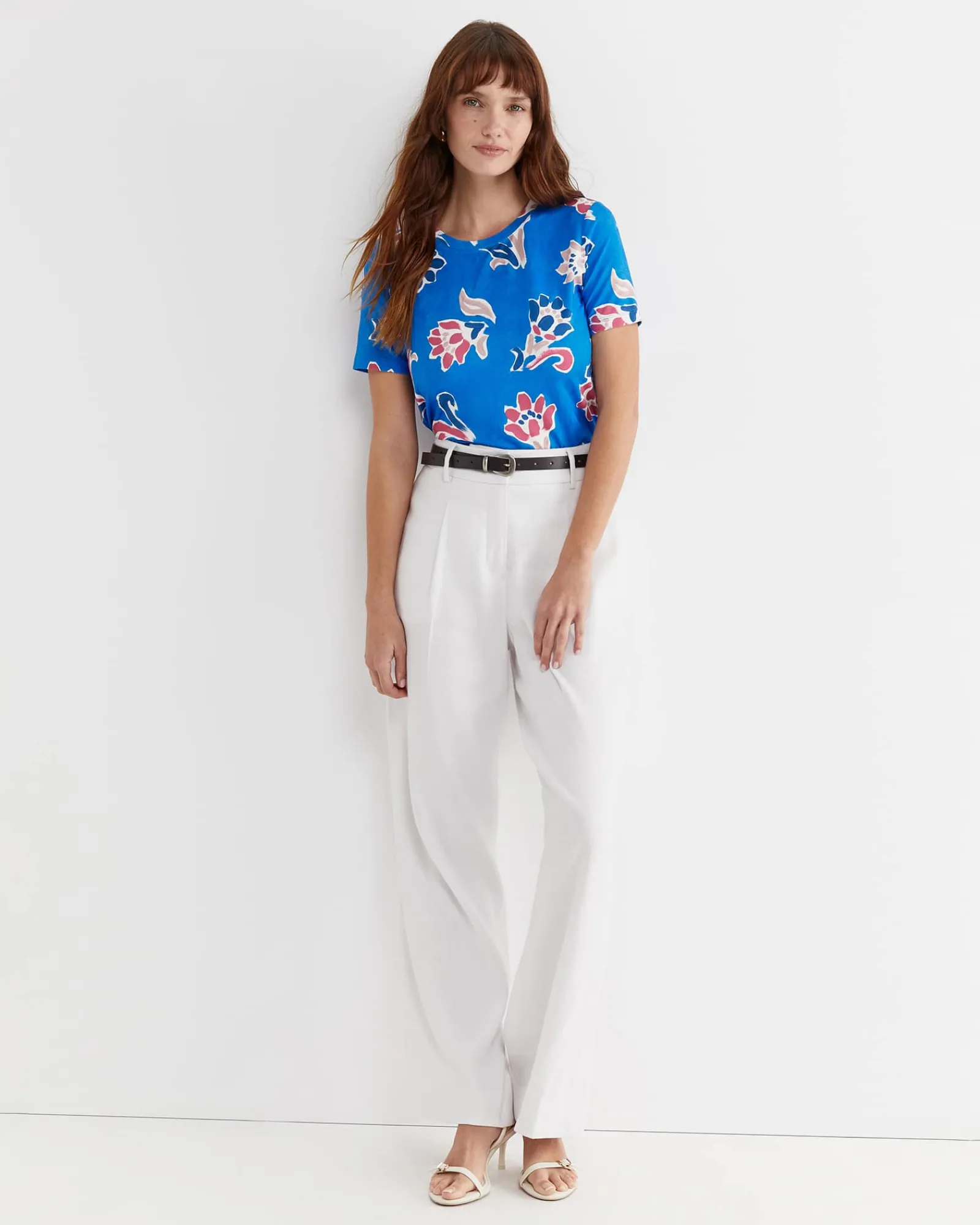 Hot Sportscraft Leighton Liberty Tee in Blue Multi BlueMulti