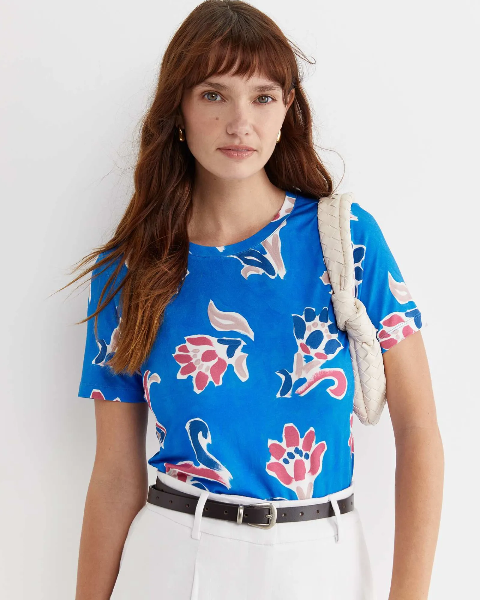 Hot Sportscraft Leighton Liberty Tee in Blue Multi BlueMulti