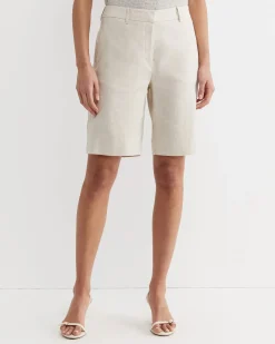 Fashion Sportscraft Lena Bermuda Linen Short in String