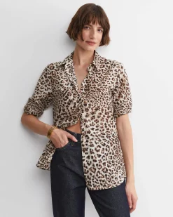 Outlet Sportscraft Leo Cotton Silk Shirt in Multi