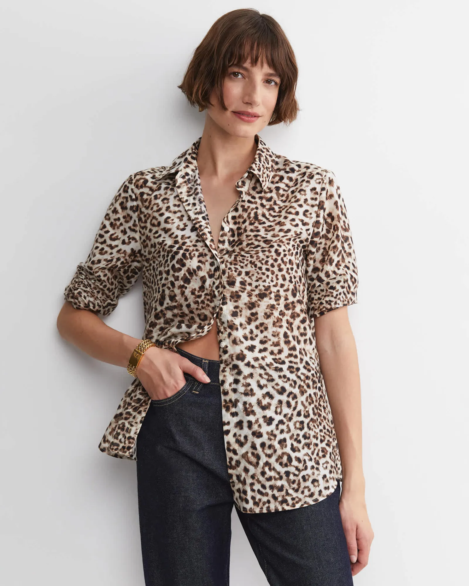 Outlet Sportscraft Leo Cotton Silk Shirt in Multi
