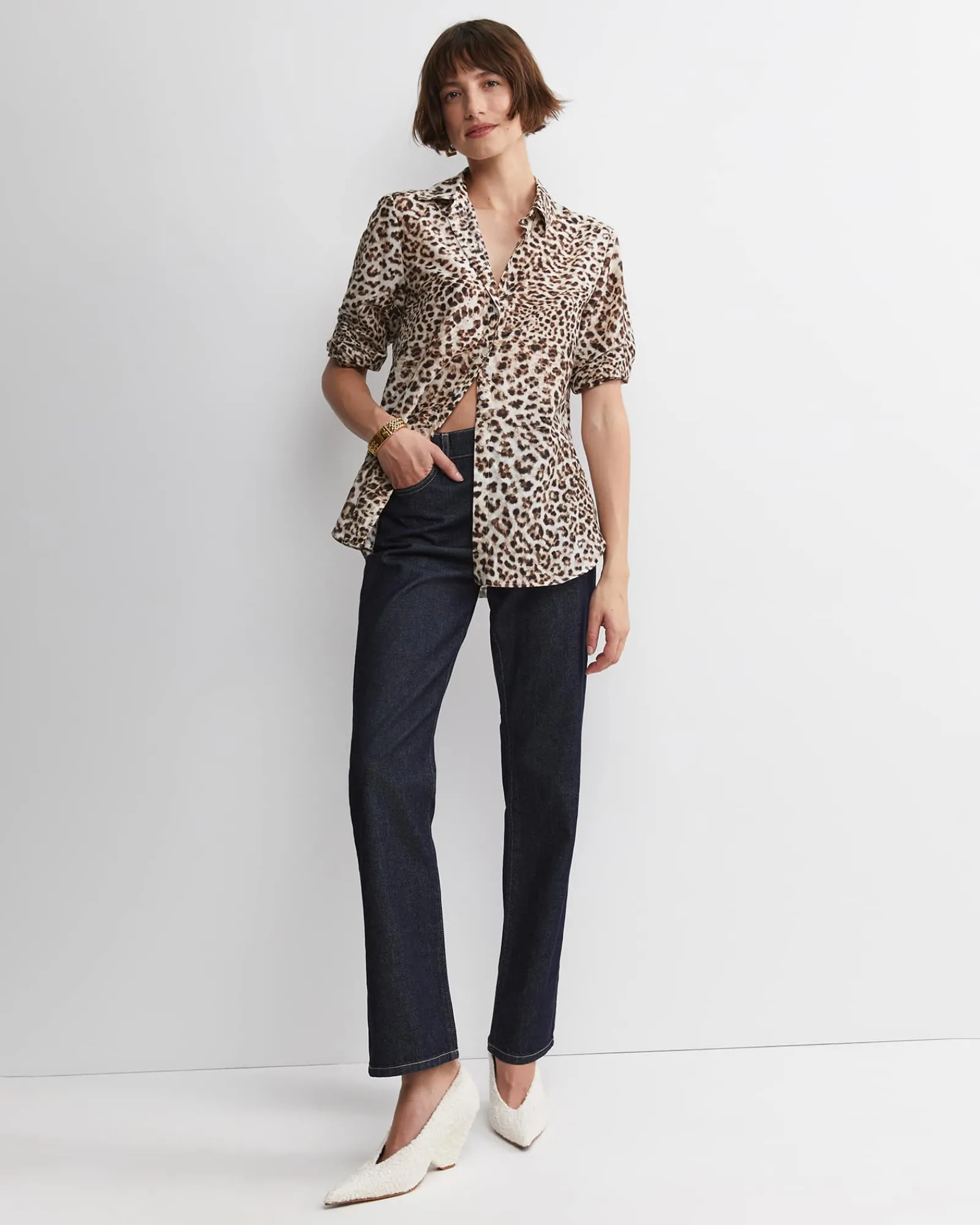 Outlet Sportscraft Leo Cotton Silk Shirt in Multi