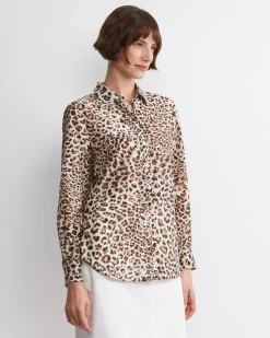 Outlet Sportscraft Leo Cotton Silk Shirt in Multi