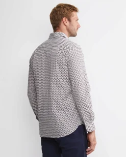 Fashion Sportscraft Leo Liberty Long Sleeve Shirt in Whitemulti White/multi