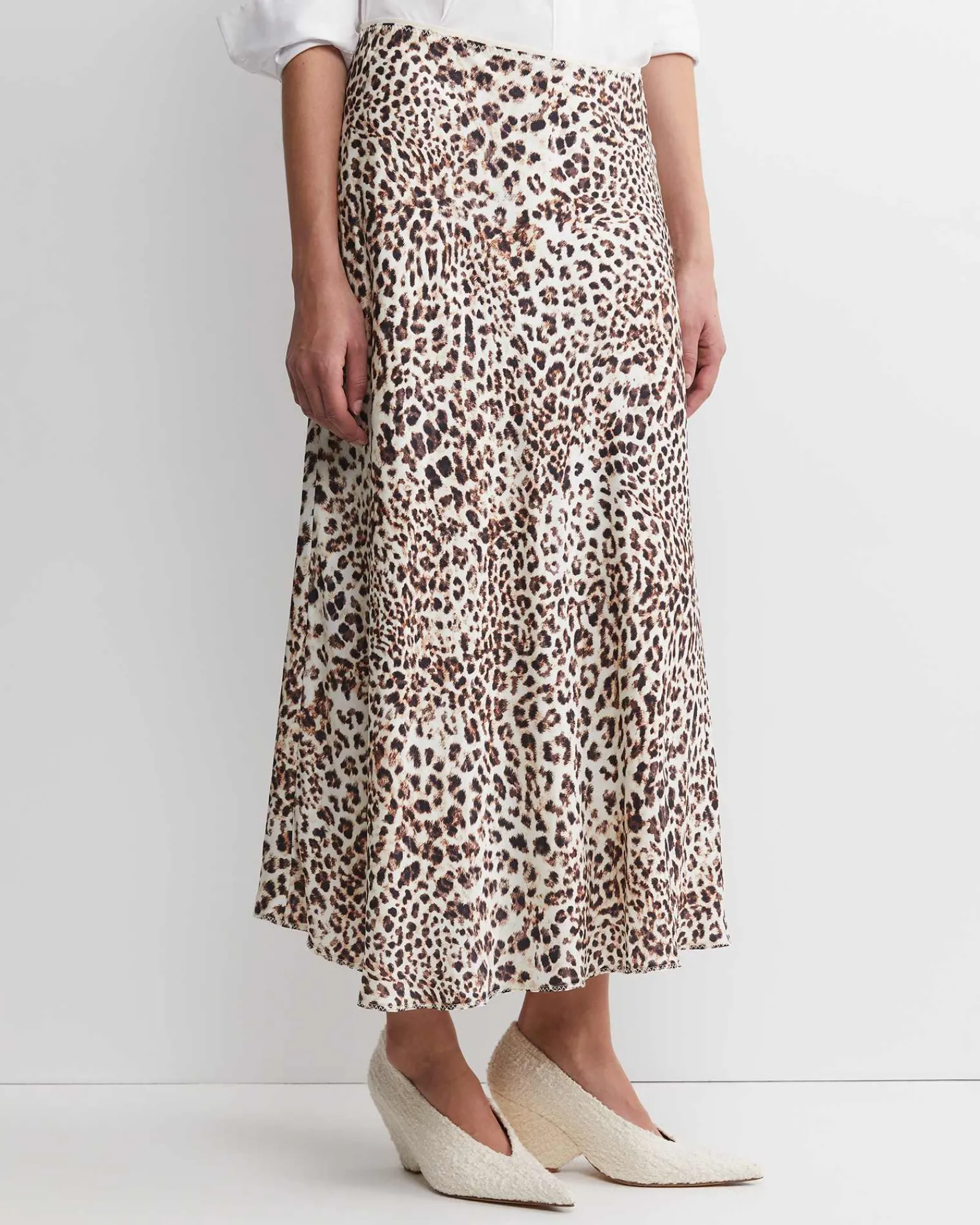 Clearance Sportscraft Leo Slip Midi Skirt in Multi