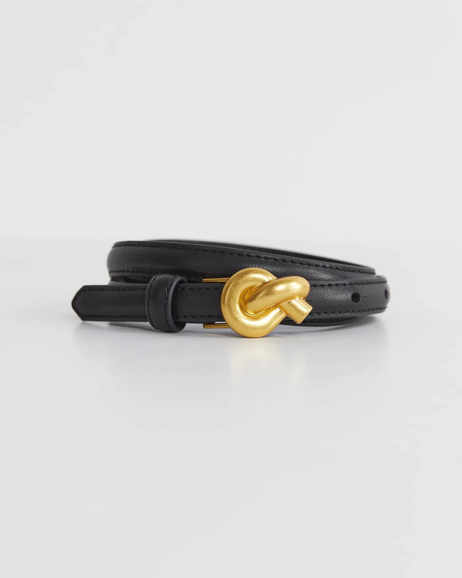 Outlet Sportscraft Libby Leather Belt in Black