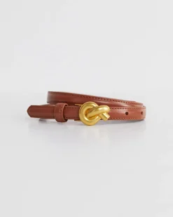 Fashion Sportscraft Libby Leather Belt in Tan