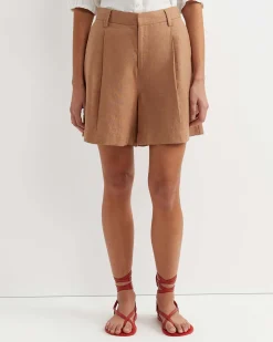 Sale Sportscraft Lilou Linen Short in Tan