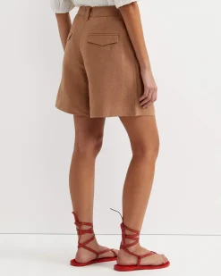 Sale Sportscraft Lilou Linen Short in Tan