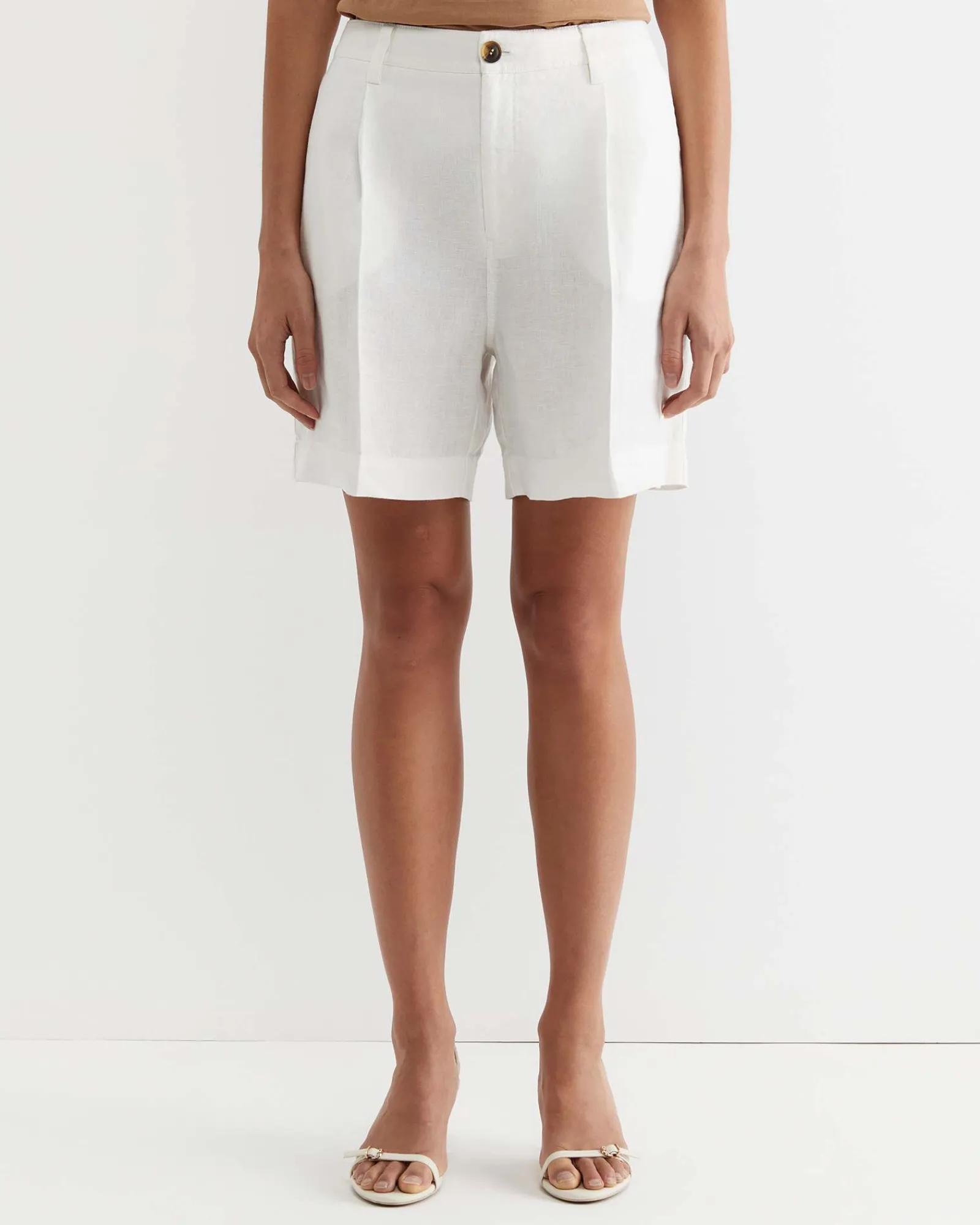 Discount Sportscraft Lilou Linen Short in White