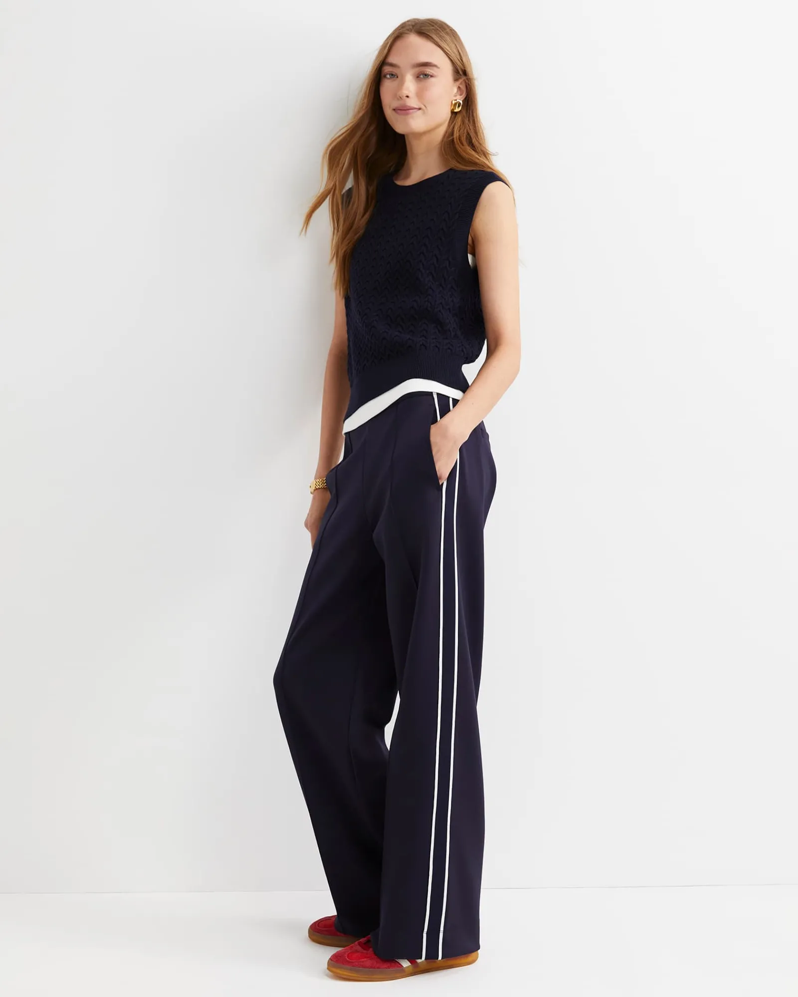 Online Sportscraft Lina Track Pant in Navy Multi NavyMulti