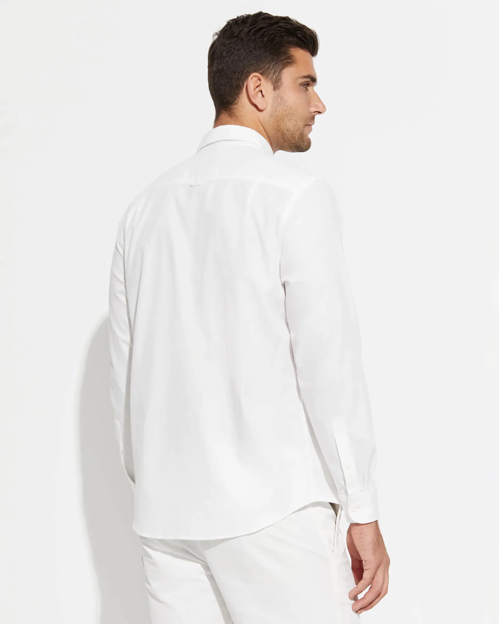 New Sportscraft Long Sleeve Archie Shirt in White