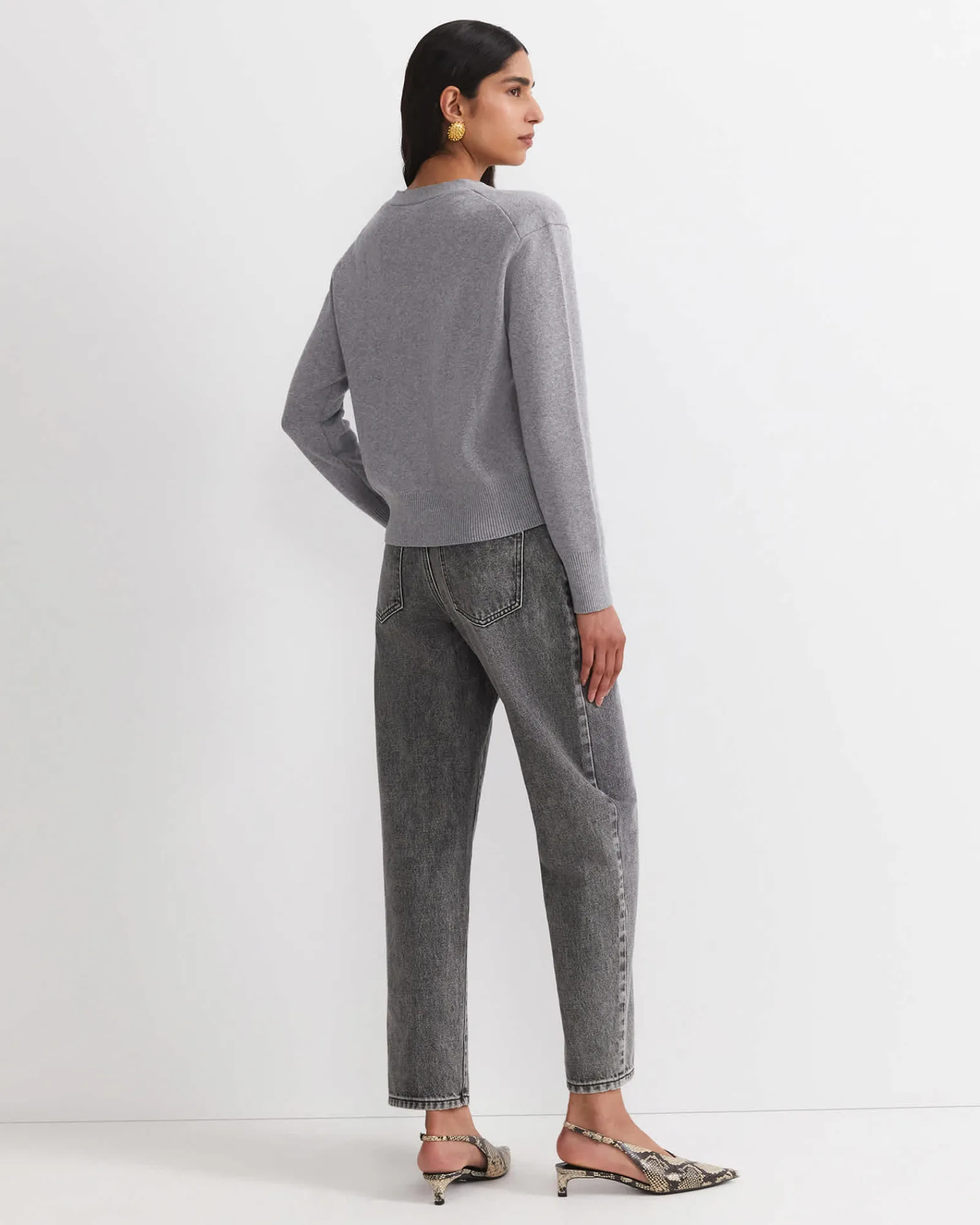 Best Sportscraft Lorri Argyle Cotton Cardigan in Greymulti Grey/multi