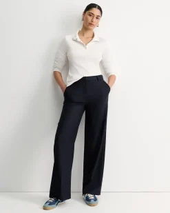 Fashion Sportscraft Lucy Snap Funnel Neck Top in Ivory