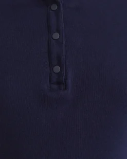 Clearance Sportscraft Lucy Snap Funnel Neck Top in Navy