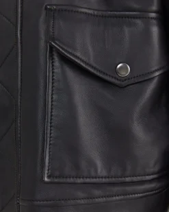 Sale Sportscraft Lulu Leather Jacket in Black
