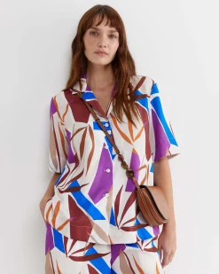 Outlet Sportscraft Marie Short Sleeve Shirt in Multi