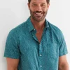 Best Sportscraft Marlin Short Sleeve Shirt in Teal