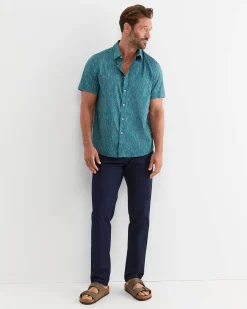 Best Sportscraft Marlin Short Sleeve Shirt in Teal