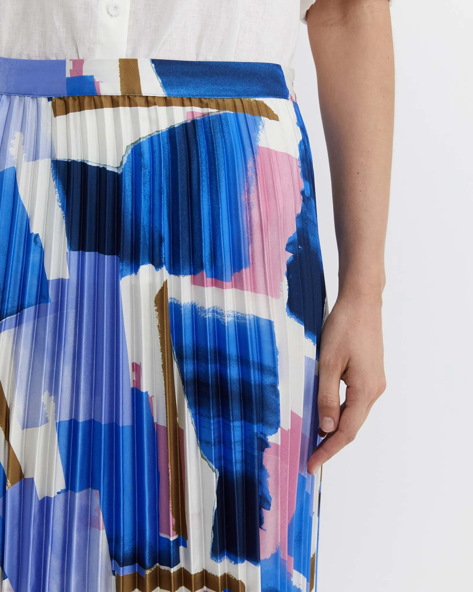 Discount Sportscraft Martine Pleat Skirt in Multi