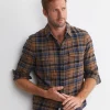 Online Sportscraft Matcham Long Sleeve Check Shirt in Brown Multi BrownMulti