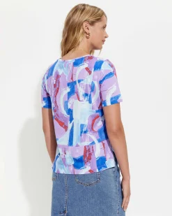 Outlet Sportscraft Matera Mercerised Tee in Violet