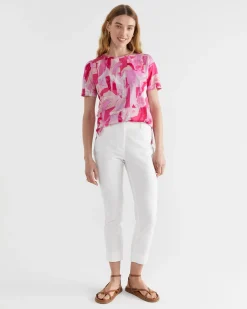 Hot Sportscraft Matera Mercerised Tee in Pink Multi PinkMulti