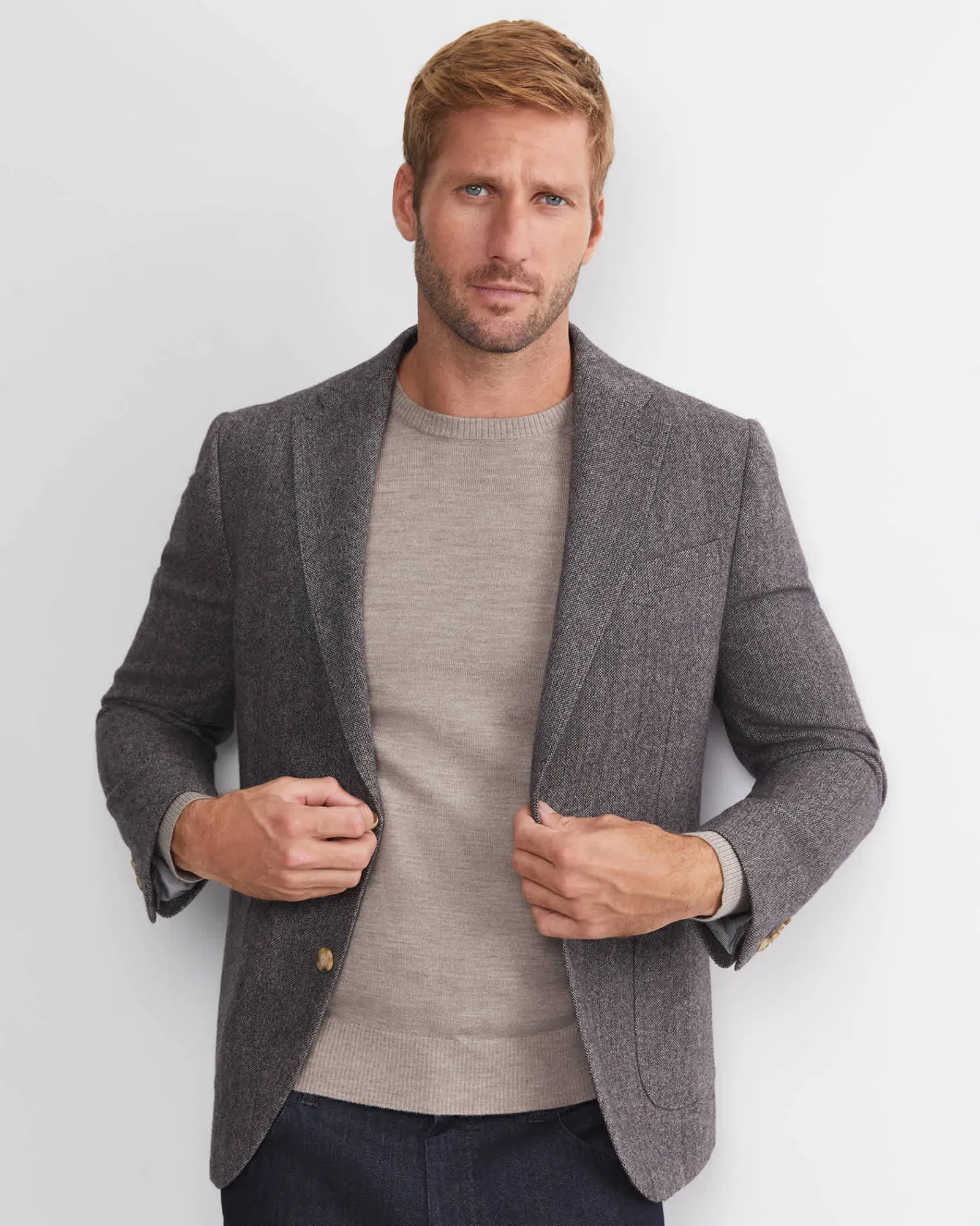 Sale Sportscraft Max Washed Wool Item Jacket in Dark Charcoal DarkCharcoal