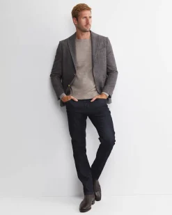 Sale Sportscraft Max Washed Wool Item Jacket in Dark Charcoal DarkCharcoal