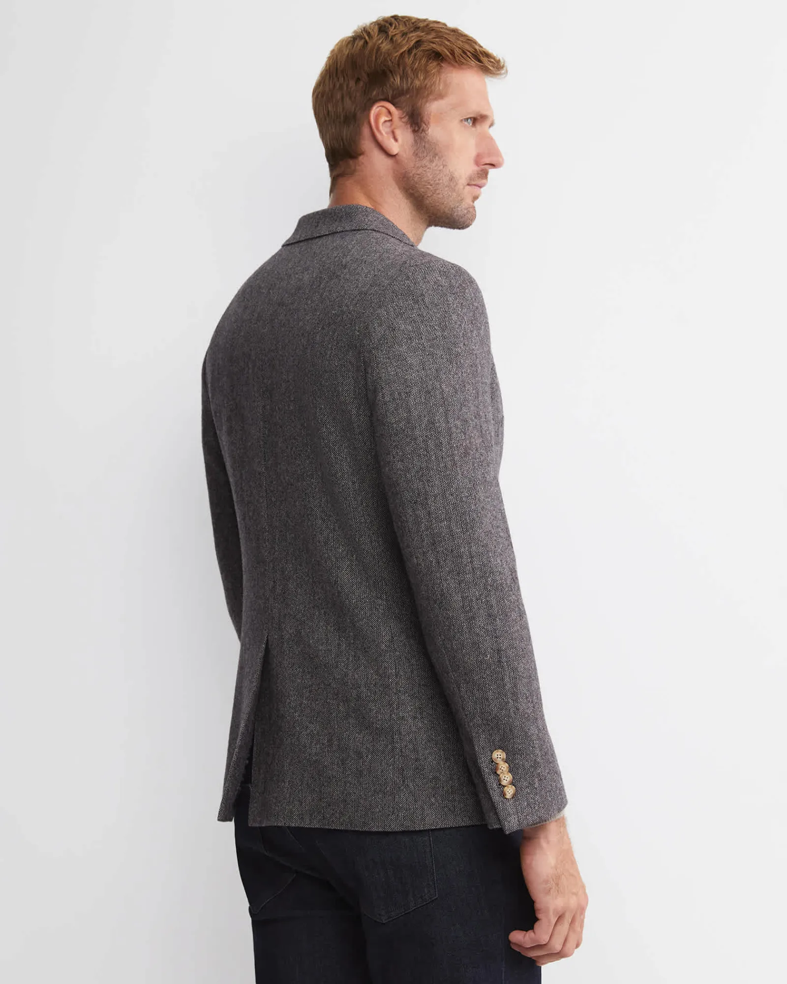 Sale Sportscraft Max Washed Wool Item Jacket in Dark Charcoal DarkCharcoal