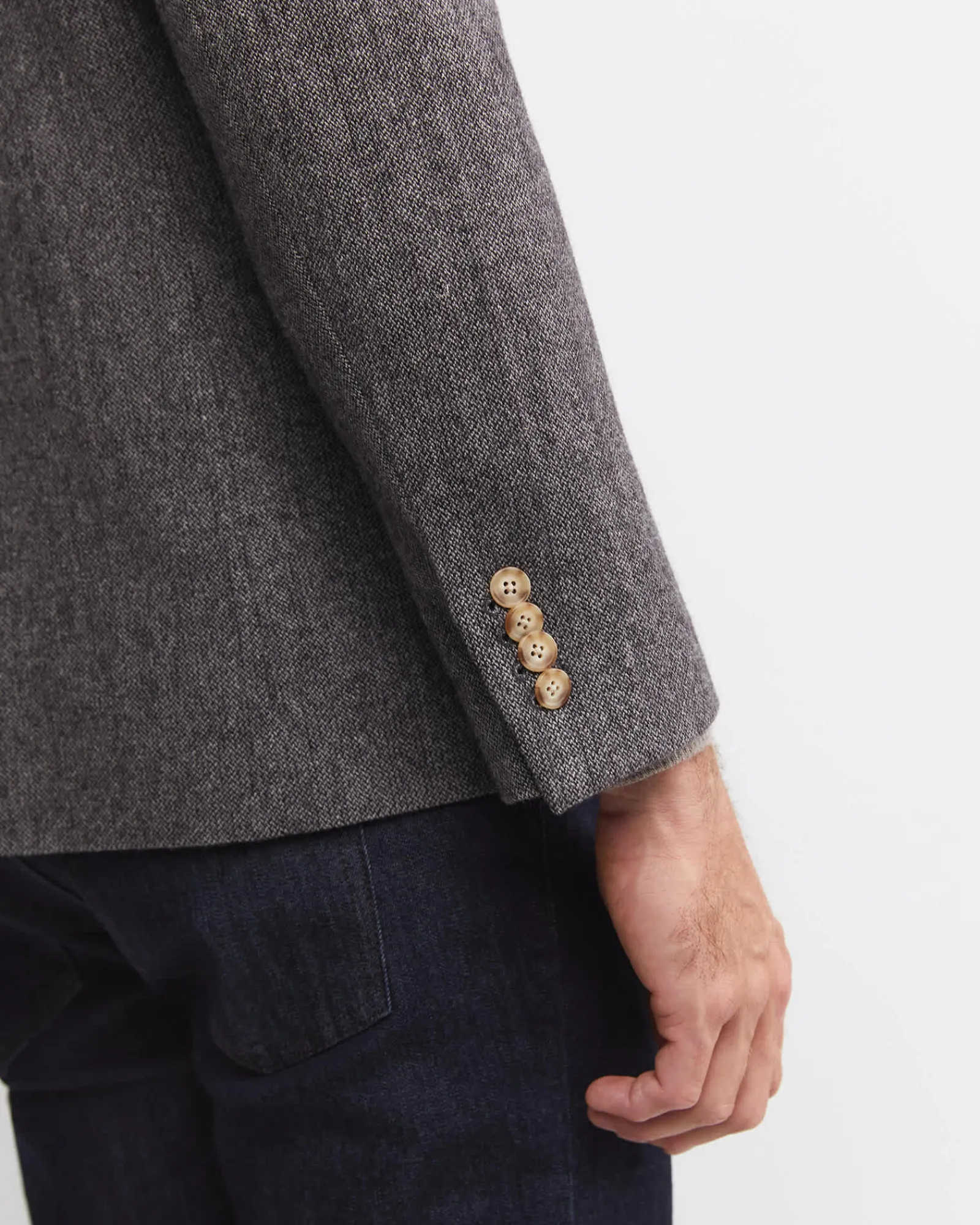 Sale Sportscraft Max Washed Wool Item Jacket in Dark Charcoal DarkCharcoal
