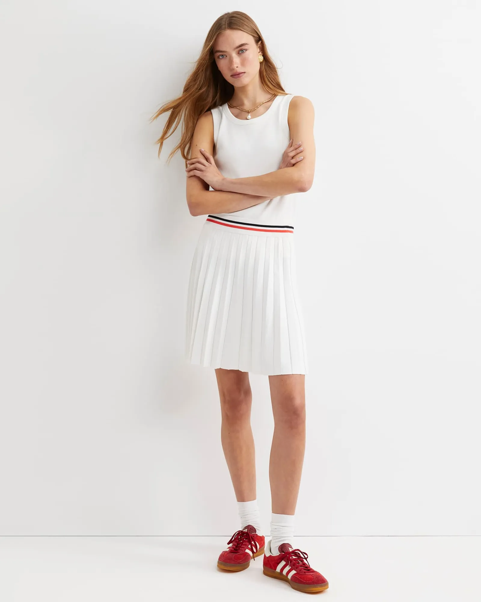 Best Sportscraft Maxine Milano Mini Skirt in White