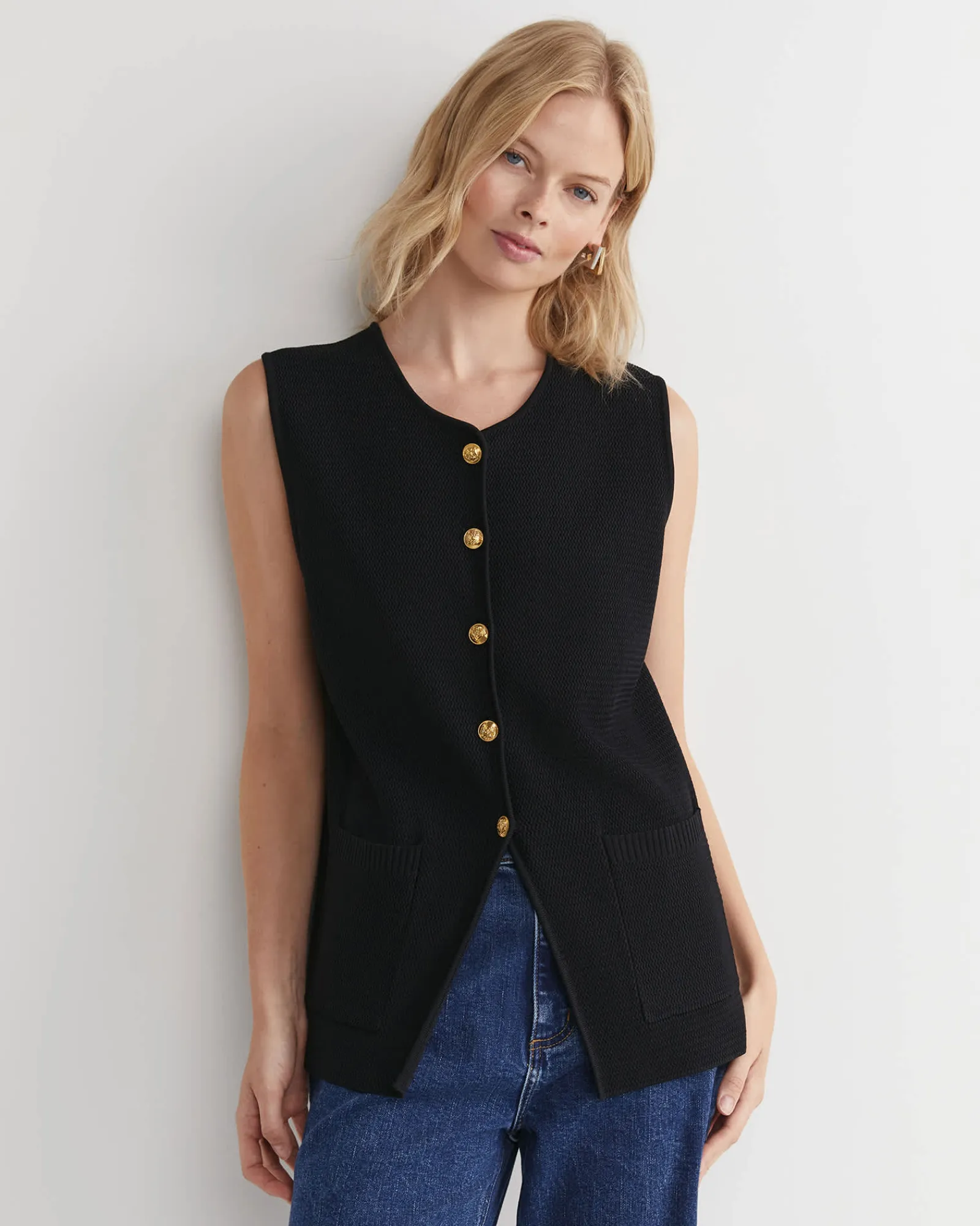 Sale Sportscraft Maxine Milano Vest in Black