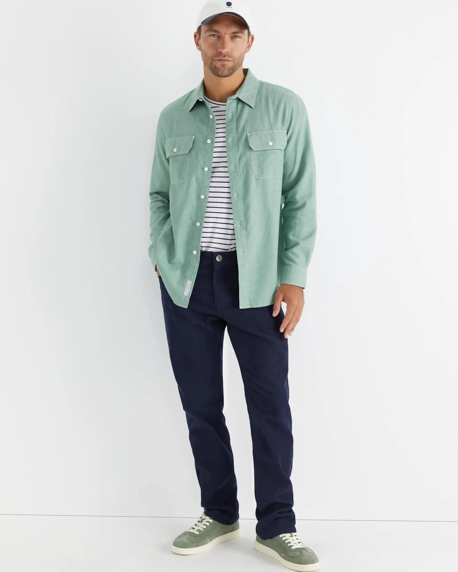 Best Sportscraft Mclure Long Sleeve Shirt in Sage