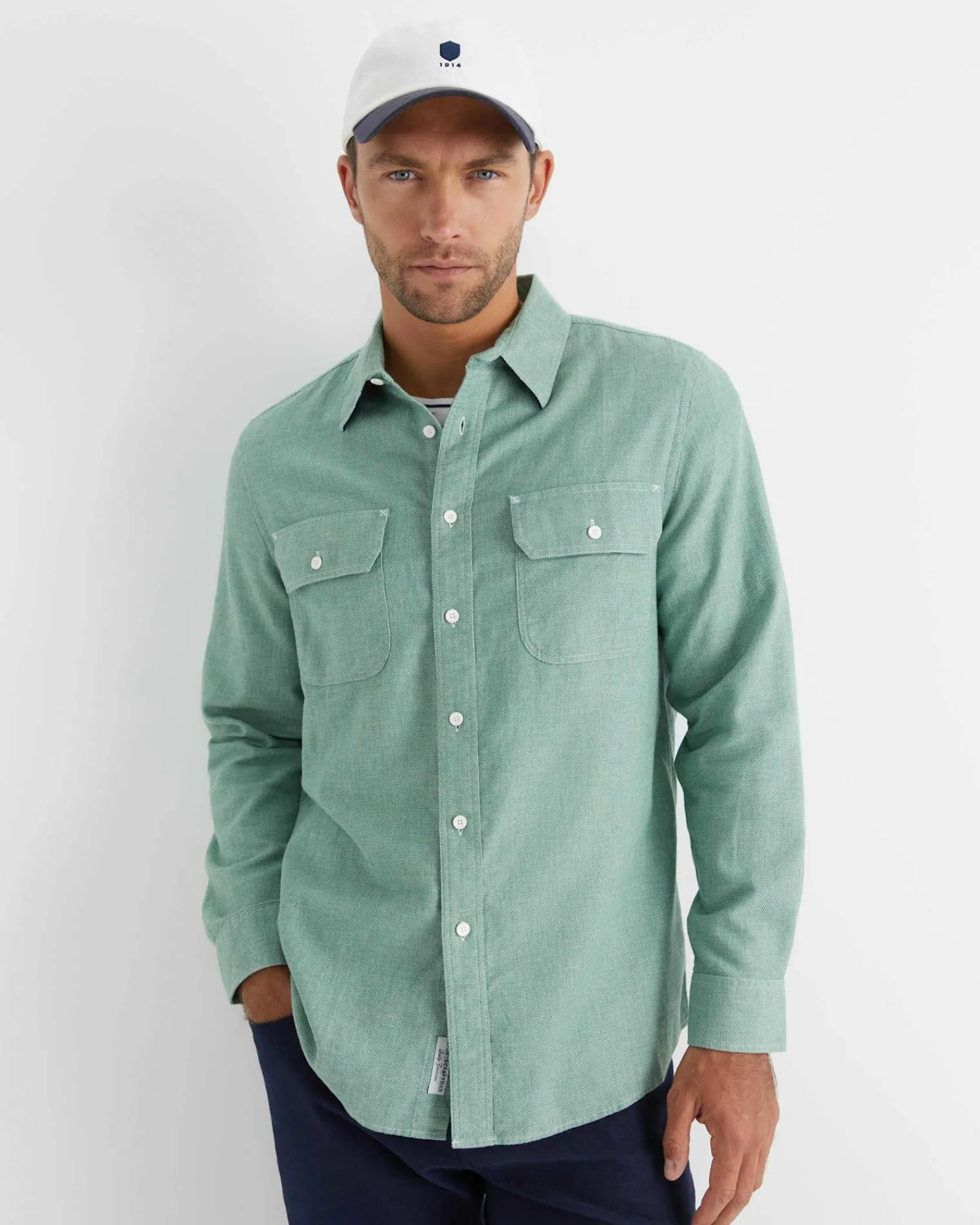 Best Sportscraft Mclure Long Sleeve Shirt in Sage