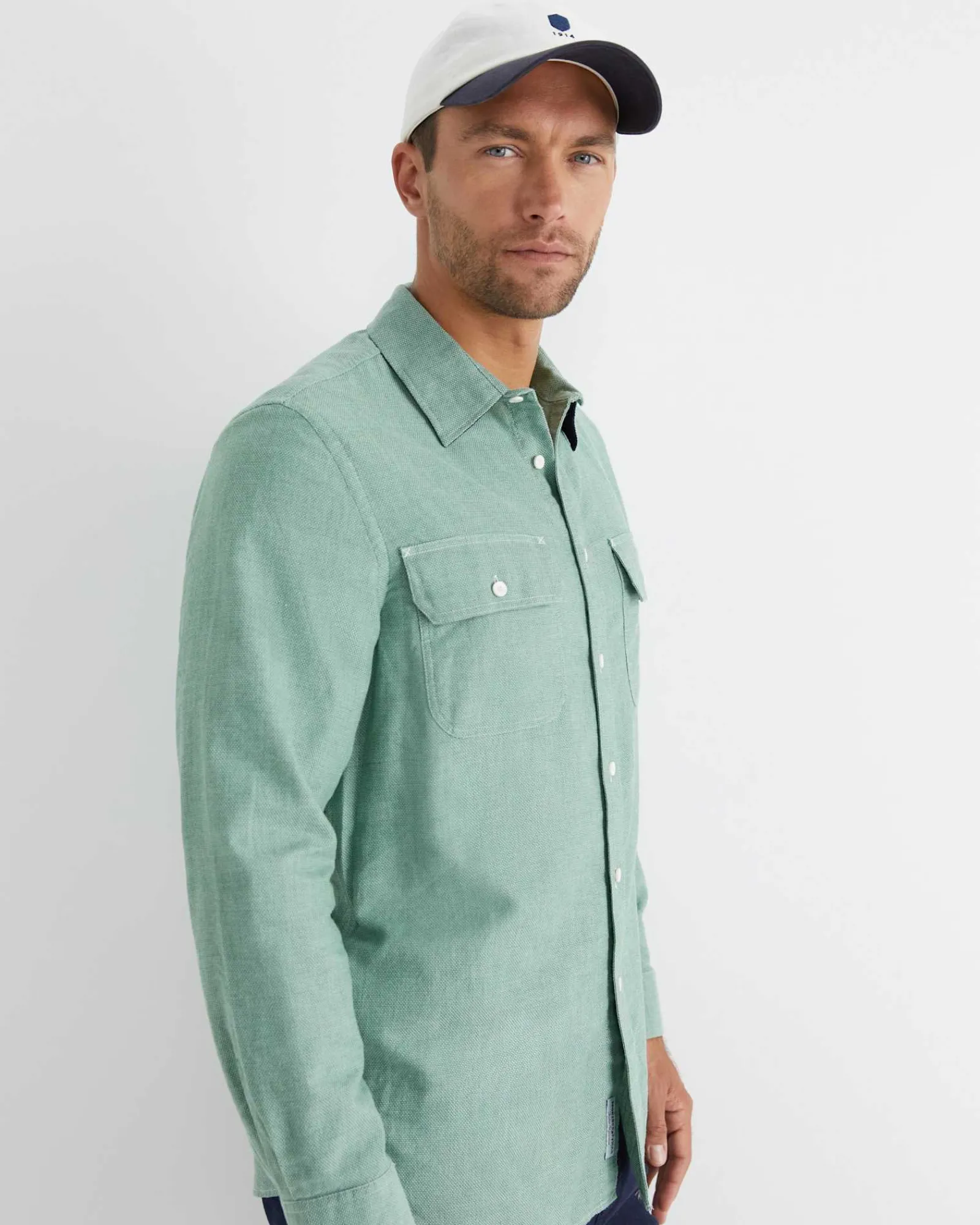 Best Sportscraft Mclure Long Sleeve Shirt in Sage
