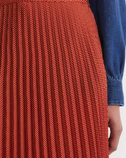 Clearance Sportscraft Megan Polka Dot Midi Skirt in Multi