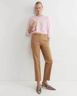 New Sportscraft Mercerised Cotton 3/4 Sleeve Tee in Soft Pink SoftPink