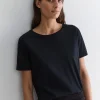 Sale Sportscraft Mercerised Cotton Tee in Black
