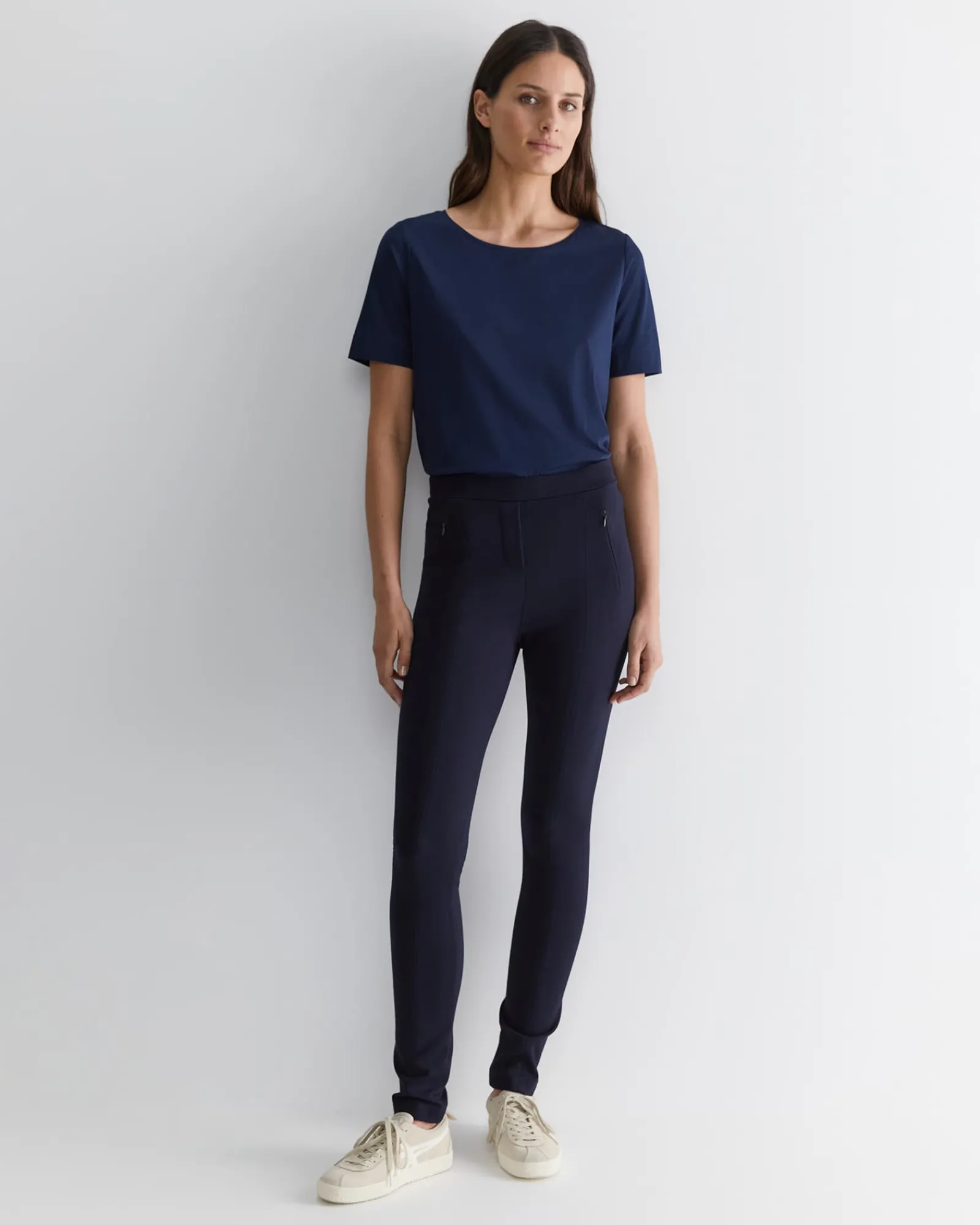 Sale Sportscraft Mercerised Cotton Tee in Navy