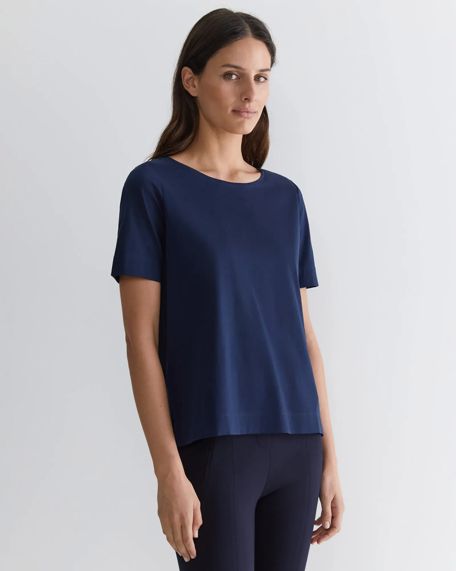 Sale Sportscraft Mercerised Cotton Tee in Navy