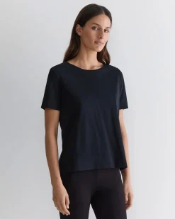 Sale Sportscraft Mercerised Cotton Tee in Black