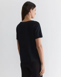Sale Sportscraft Mercerised Cotton Tee in Black